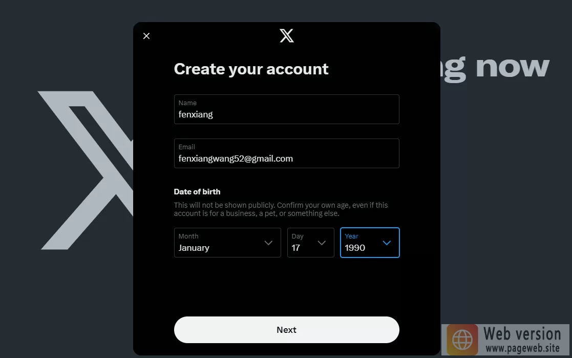 Twitter web version login (X official website link)