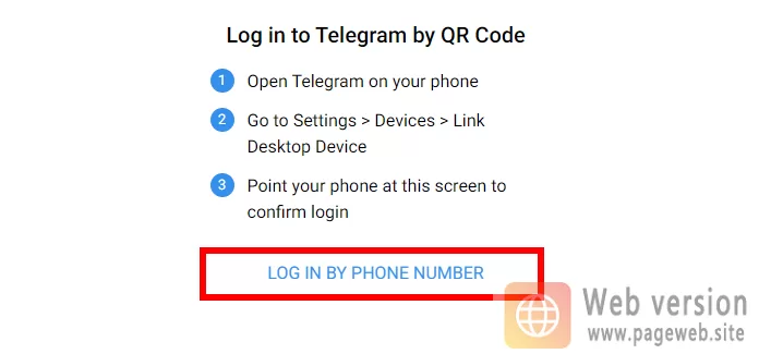 Telegram Web Login URL (Official Website)