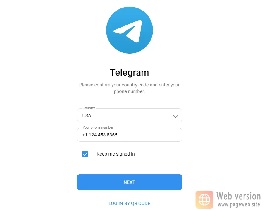 Telegram Web Login URL (Official Website)