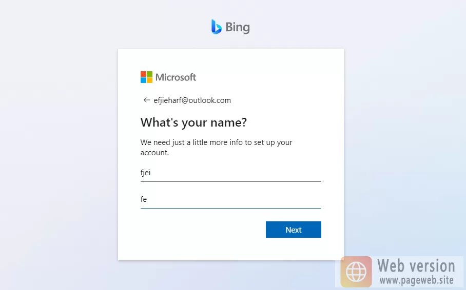 Bing web version entrance official website link