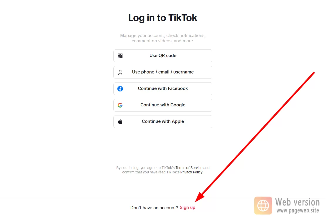 Tiktok web version:official website registration and login tutorial