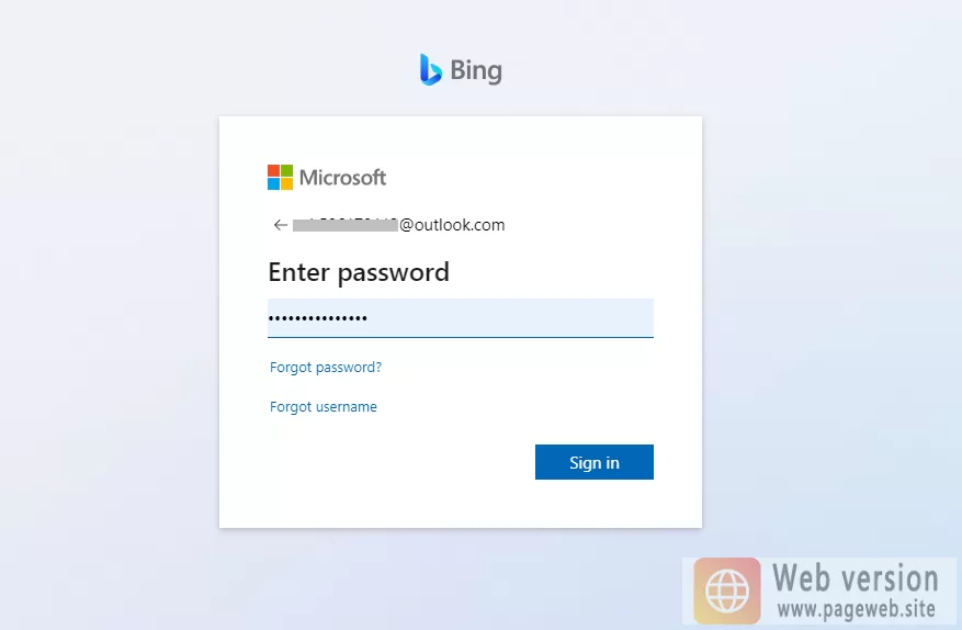 Bing web version entrance official website link