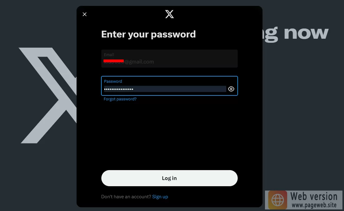 Twitter web version login (X official website link)