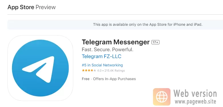 Telegram Web Login URL (Official Website)