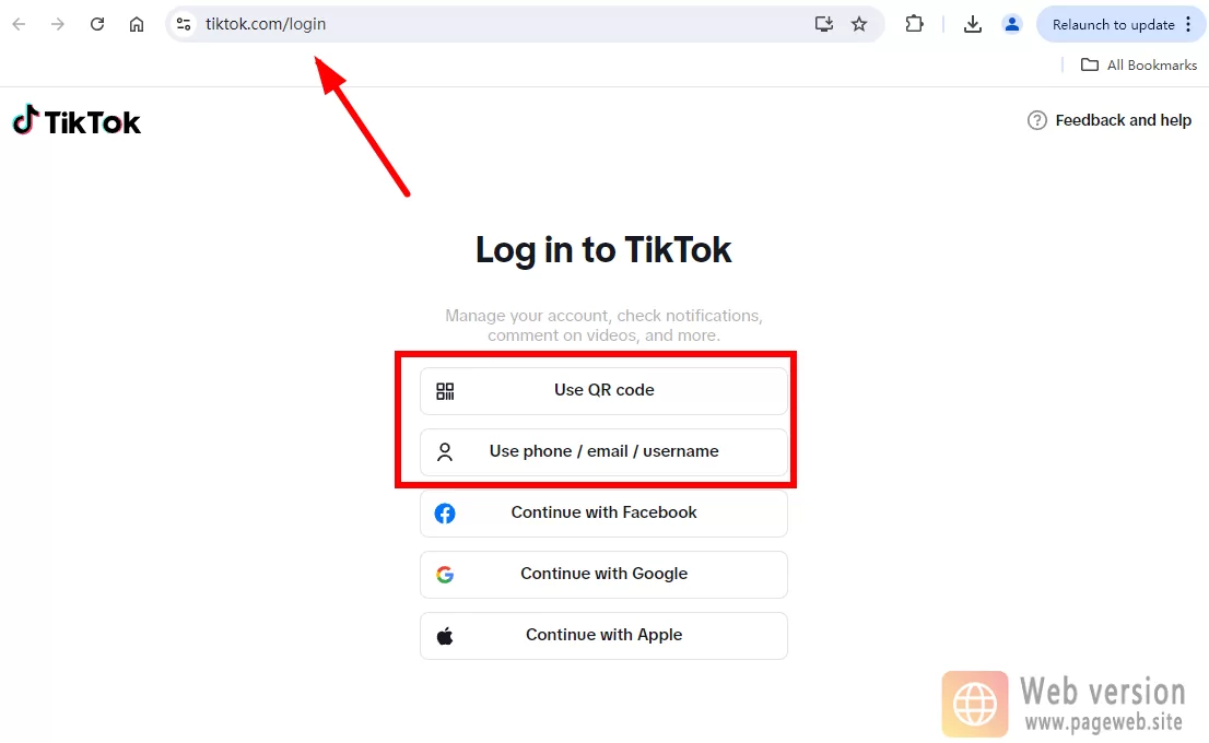 Tiktok web version:official website registration and login tutorial