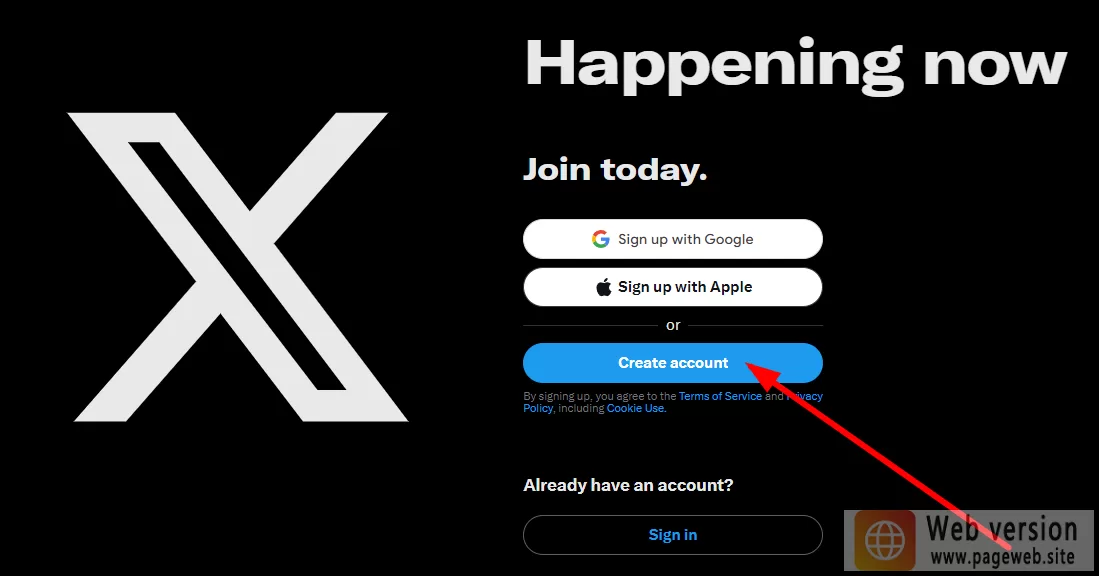 Twitter web version login (X official website link)